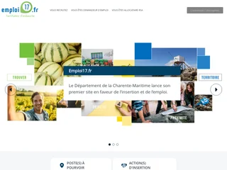 Emploi17.fr platform preview