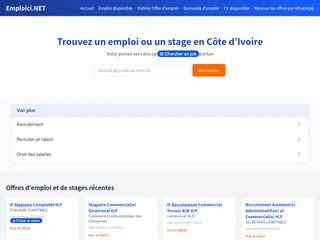 Emploici.net platform preview Emploici.net platform preview