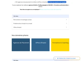 Emplois Genève screenshot preview