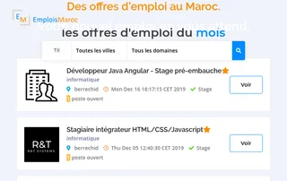 Emplois Maroc screenshot preview