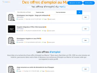 Emplois Maroc platform preview Emplois Maroc platform preview