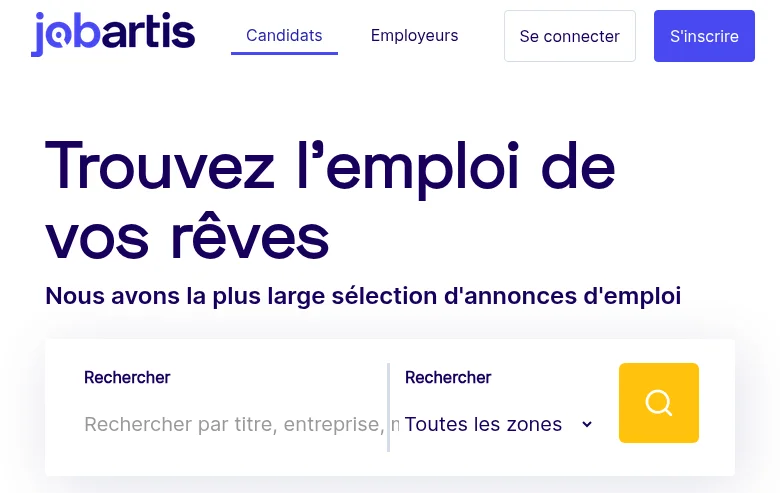 Emplois Congo screenshot Emplois Congo job board platform screenshot showing job search interface