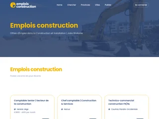 Emplois Construction screenshot preview