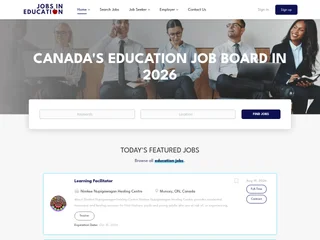 Jobs in Education platform preview