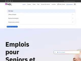 Emploisenior.Net platform preview Emploisenior.Net platform preview