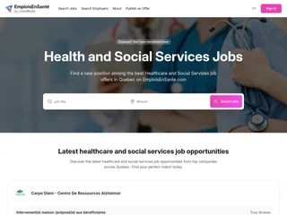 Emplois Santé screenshot preview