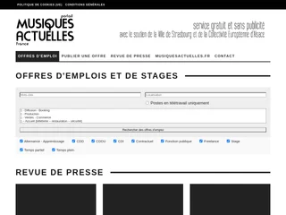 Emplois Musiques Actuelles screenshot preview Emplois Musiques Actuelles screenshot preview