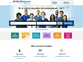 Emploi Soignant platform preview Emploi Soignant platform preview