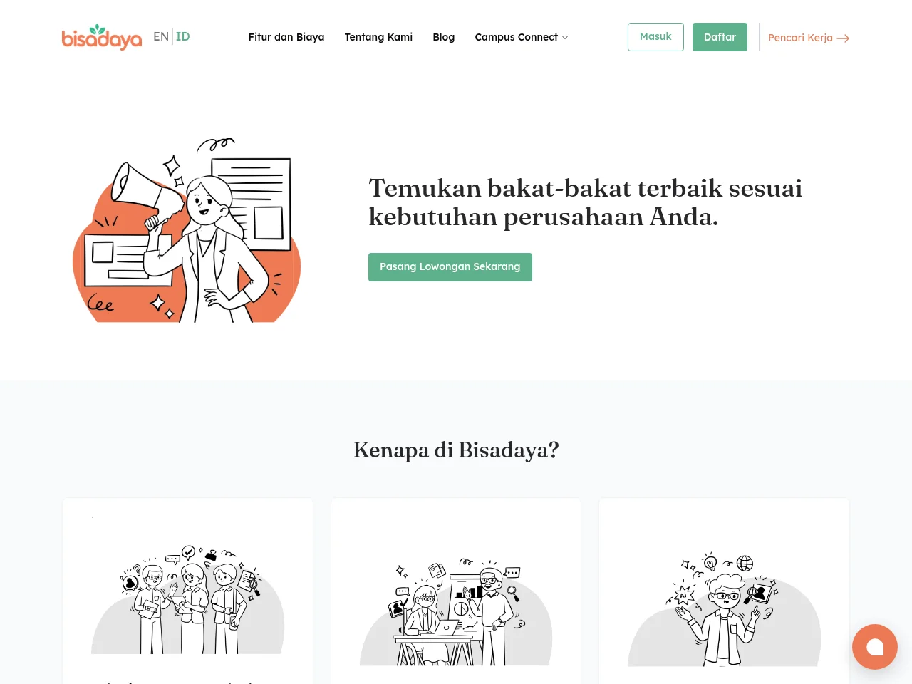 Bisadaya screenshot Bisadaya job board platform screenshot showing job search interface