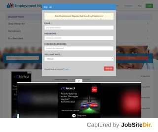 Employment Nigeria platform preview