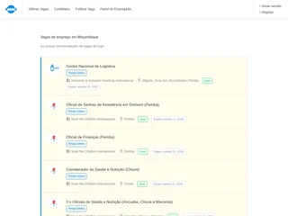 MMO Emprego platform preview