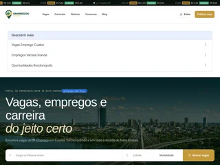 Empregos Cuiabá platform preview