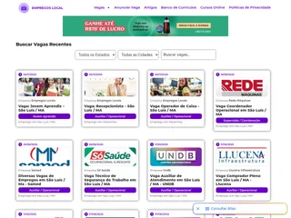 Empregos Locais platform preview