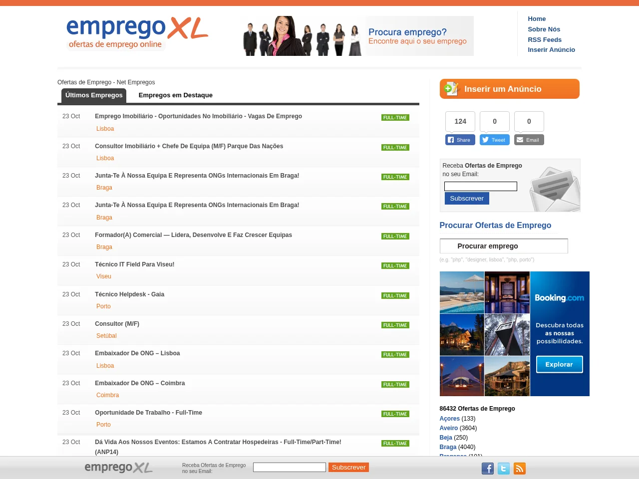 Emprego XL screenshot Emprego XL website screenshot