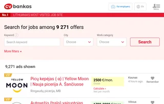 CVbankas.lt screenshot preview