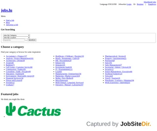 Jobs.lu platform preview Jobs.lu platform preview