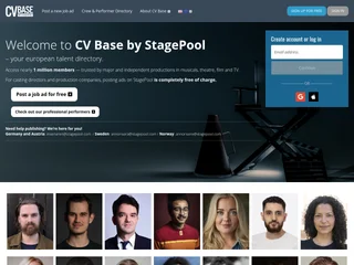 CV Base by StagePool platform preview
