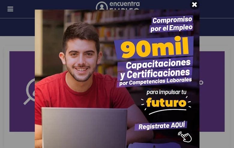 Encuentra Empleo screenshot Encuentra Empleo job board platform screenshot showing job search interface