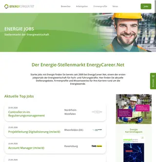 EnergyCareer.Net platform preview