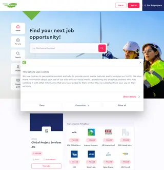 Energy JobSearch screenshot preview