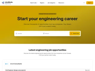 Engineering Jobs | JobsMedia.io screenshot preview