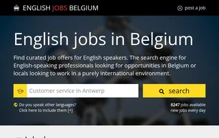 EnglishJobs.be screenshot preview