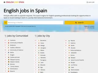 EnglishJobs.es platform preview