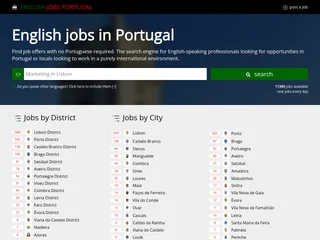English Jobs Portugal screenshot preview