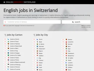 EnglishJobSearch.ch platform preview EnglishJobSearch.ch platform preview
