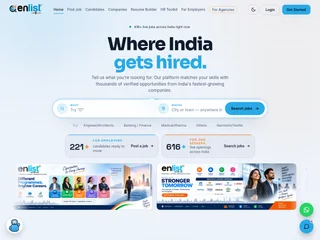 Enlist India screenshot preview Enlist India screenshot preview