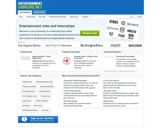 EntertainmentCareers.Net screenshot preview