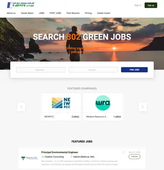 EnvironmentalCareer.com platform preview