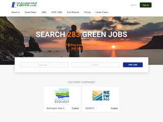 Environmental Career Center platform preview