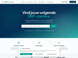 ERPvacatures.nl screenshot preview