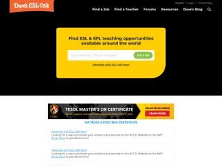 Dave's ESL Cafe platform preview Dave's ESL Cafe platform preview