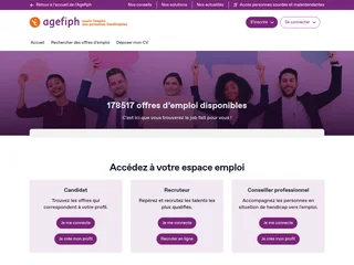 Espace emploi Agefiph screenshot preview