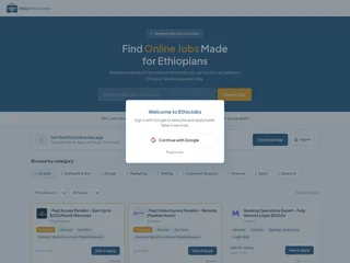 EthioJobs Online screenshot preview EthioJobs Online screenshot preview