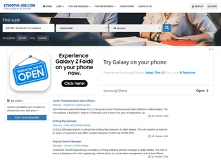 Ethiopia Jobs platform preview