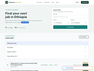 Ethiopianwork.com platform preview