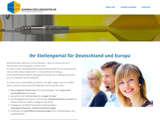 Europa-Stellencenter platform preview Europa-Stellencenter platform preview
