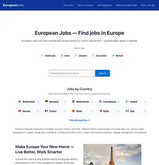 European Jobs platform preview