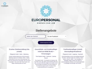Europersonal platform preview Europersonal platform preview
