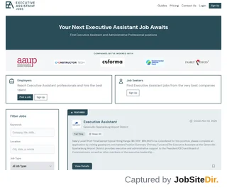 Executive Assistant Jobs platform preview