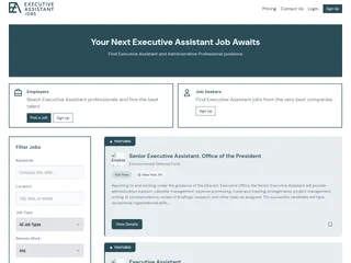 Executive Assistant Job Board screenshot preview Executive Assistant Job Board screenshot preview