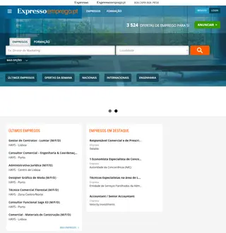 Expresso Emprego platform preview
