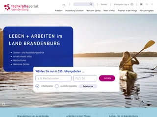 Fachkräfteportal Brandenburg screenshot preview Fachkräfteportal Brandenburg screenshot preview