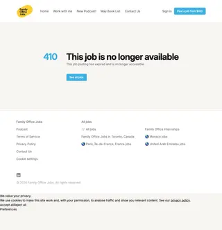Family Office Jobs platform preview