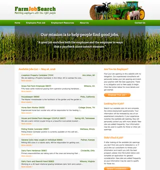 Farm Job Search screenshot preview