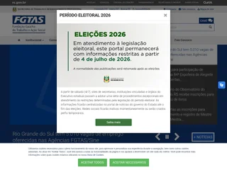 Fundação Gaúcha do Trabalho e Ação Social screenshot preview