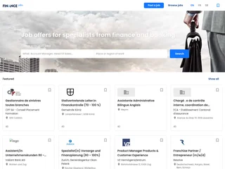 Financejobs platform preview Financejobs platform preview